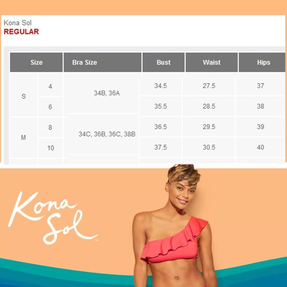 KONA SOL Twist-Back Medium Coverage One Piece Swimsuit  NEW WITH TAG! - Picture 8 of 10